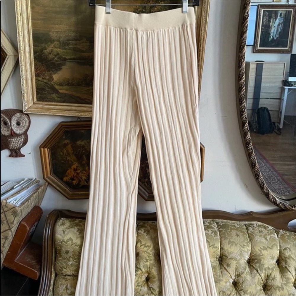 Lioness | Donna High Rise Rib Knit Flares for Urban Outfitters, Sz M ♥ NWOT